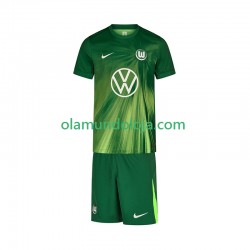 Camisola VfL Wolfsburg Criança Equipamento Primeiro 2025-2026 Manga Curta